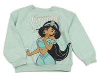 Mintová mikina s princeznou Jasmine Primark