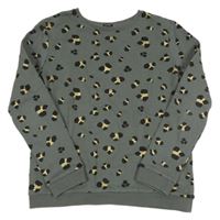 Khaki mikina se vzorem Kiabi