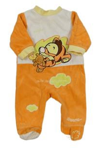 Bílo-oranžový sametový overal s Tygrem Disney