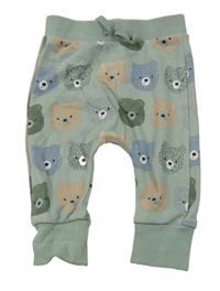 Zelené tepláky s medvídky Tu