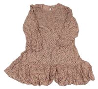 Růžovo-šedé šaty s hvězdami zn.Tu