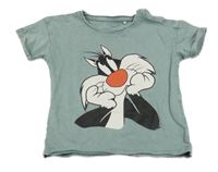 Zelené tričko se Silvestrem - Looney Tunes Reserved