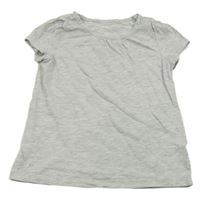 Světlešedé melírované tričko H&M