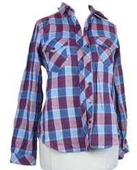 Dámská modro-červená kostkovaná halenka Dorothy Perkins