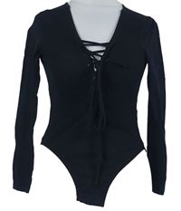 Dámské černé body se šněrováním Topshop 