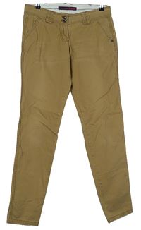Dámské béžové plátěné chino kalhoty Tom Tailor 