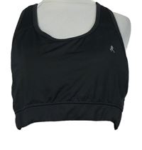 Dámský černý sportovní crop top