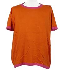 Dámské červeno-růžové pletené tričko M&S