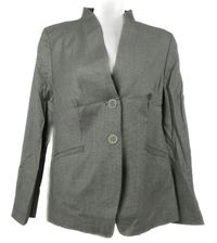 Dámské šedo-černé vzorované sako 