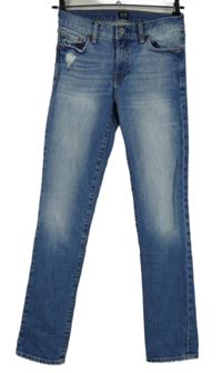 Dámské světlemodré šisované skinny rifle GAP 