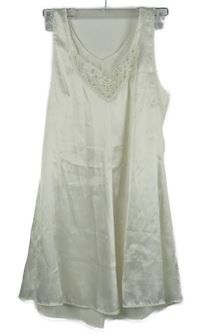 Dámská saténová noční košile s krajkou 