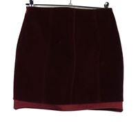 Nové - Dámská karmínová sametová sukně 
