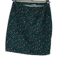 Dámská zeleno-růžovo-černá vzorovaná sukně Up2Fashion 