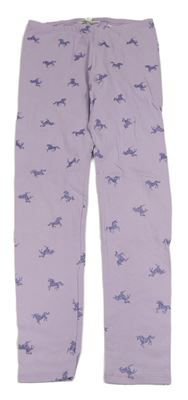 Lila legíny s jednorožci H&M