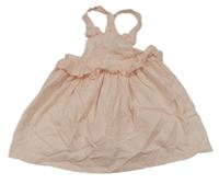 Světlerůžová plátěná laclová sukně Matalan