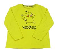Žlutá fleecová mikina s Pikachu C&A