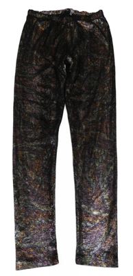 Černo-barevné třpytivé sametové legíny V by Very