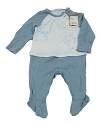 Modrý overal s dinosaury Mothercare