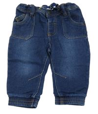 Tmavomodré teplákové cuff rifle Ergee