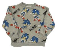 Šedá mikina se Sonicem H&M