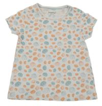 Bílé tričko s mušlemi Lupilu