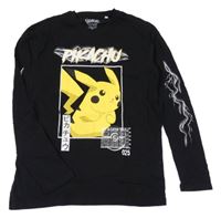 Černé triko s Pikachu