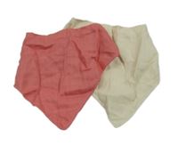 Nové - 2x slinták - smetanový + růžový F&F