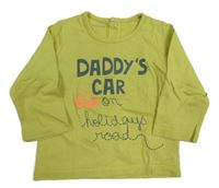 Zelené triko s nápisem Vertbaudet