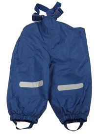 Tmavomodré šusťákové voděodolné laclové kalhoty Impidimpi