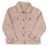 Světlerůžová teplákovo/riflová bunda Matalan