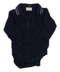 Tmavomodré body s límečkem Next