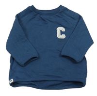 Tmavomodrá mikina s písmenem Nutmeg