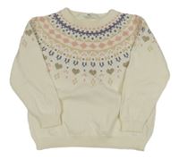 Smetanovo-barevný svetr se vzorem H&M