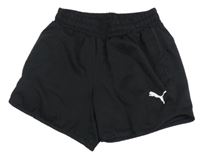 Černé šusťákové kraťasy Puma