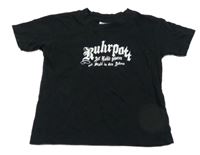 Černé tričko s nápisem 