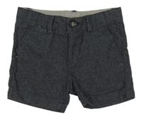 Tmavošedé melírované kraťasy zara