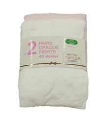 Nové - 2x silonky - bílé + světlerůžové Dunnes