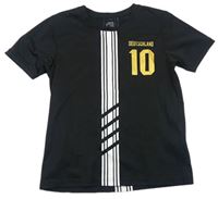 Černé sportovní tričko s číslem - Deutschland