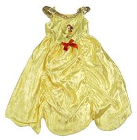 Kostým - Žluté saténové šaty - Bella zn. Disney