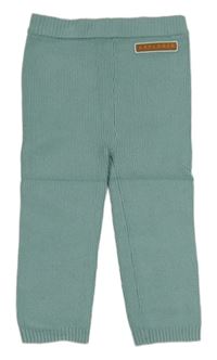 Světlezelené pletené kalhoty s nápisem M&S