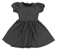 Černo-stříbrné šaty George 