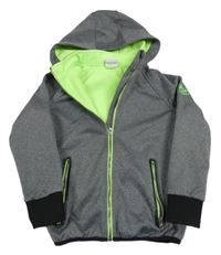 Šedá softshellová bunda s kapucí Yigga