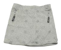 Šedá tepláková sukně s hvězdičkami Punkkidz