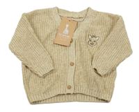 Nové - Béžový melírovaný propínací svetr se žirafou Sophie