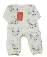 Nové - Bílý overal se slony PatPat