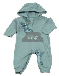 Světlemodrá tepláková kombinéza se Stitchem a kapucí George