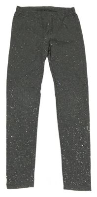 Šedo-stříbrné legíny GAP