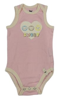 Světlerůžové body se srdíčky