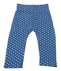 Modré capri legíny s punítky 