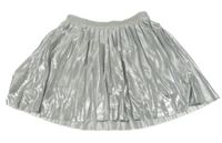 Stříbrná plisovaná sukně DopoDopo 